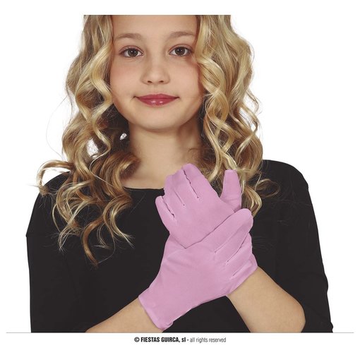 Roze kinderhandschoenen