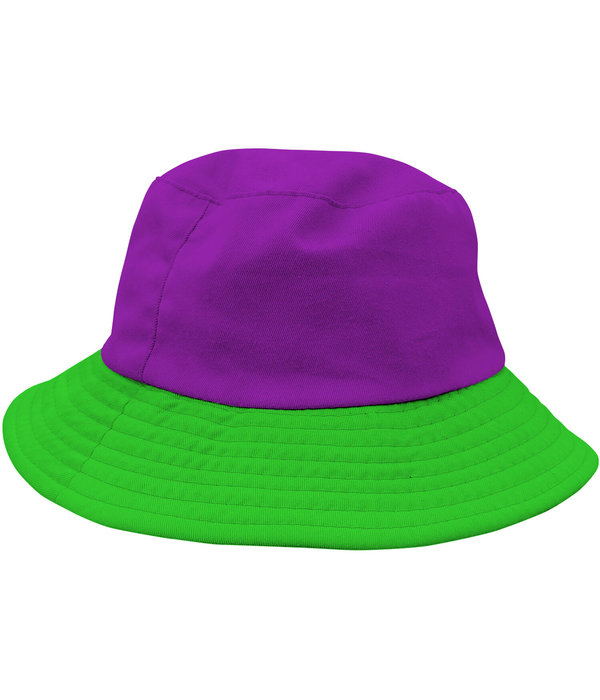 Vissershoed Colorblock Paars/Groen