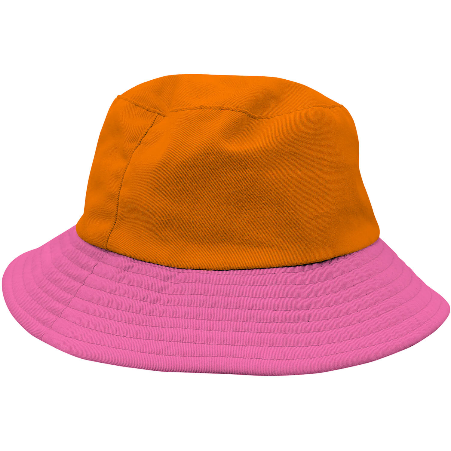 Vissershoed Colorblock Oranje/Roze
