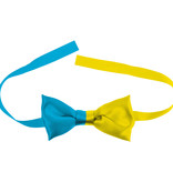 Strikje Colorblock Blauw/Geel