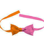 Strikje Colorblock Oranje/Roze