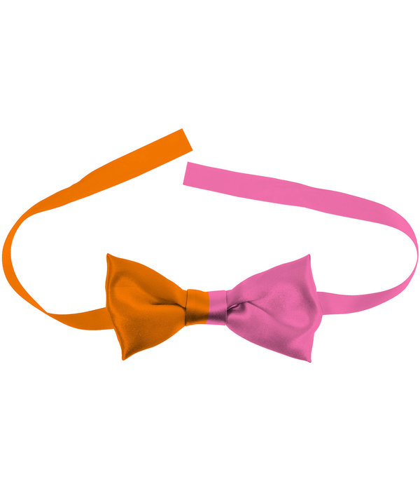 Strikje Colorblock Oranje/Roze