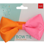 Strikje Colorblock Oranje/Roze