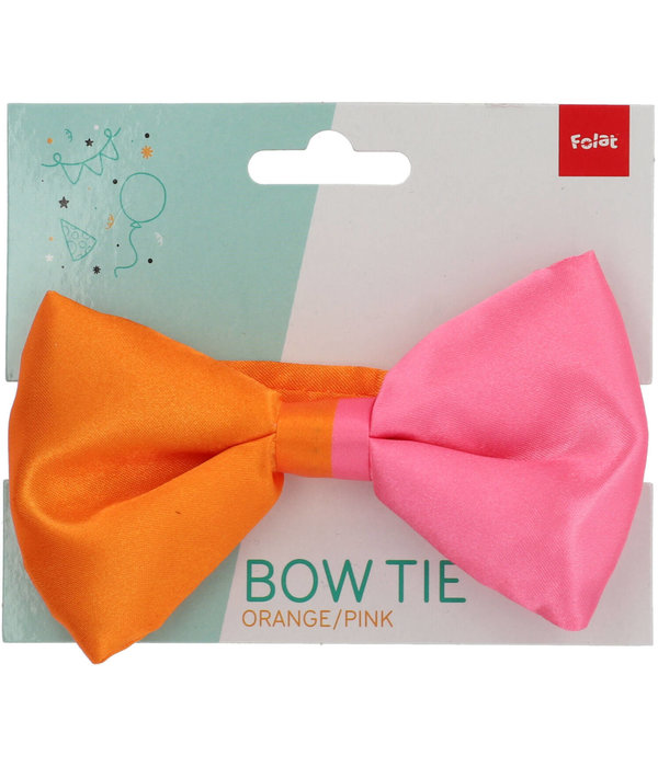 Strikje Colorblock Oranje/Roze