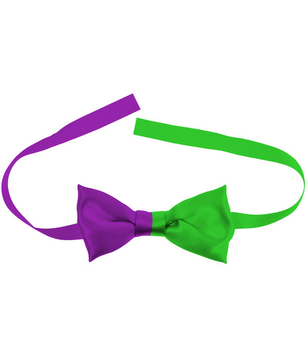 Strikje Colorblock Paars/Groen