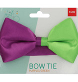 Strikje Colorblock Paars/Groen