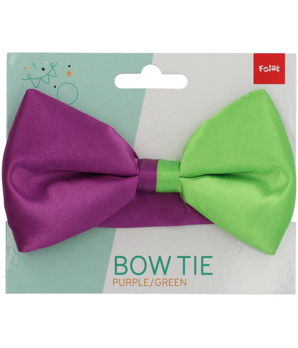 Strikje Colorblock Paars/Groen