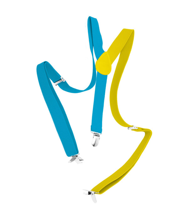 Bretels Colorblock Blauw/Geel