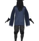 Musketiers pak blauw