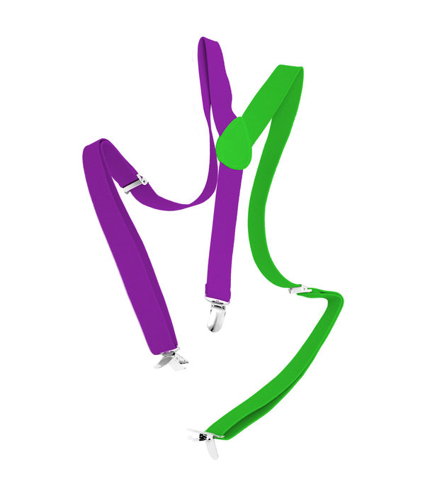 Bretels Colorblock Paars/Groen