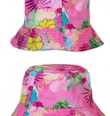 Vissershoedje Hawaii Print Roze