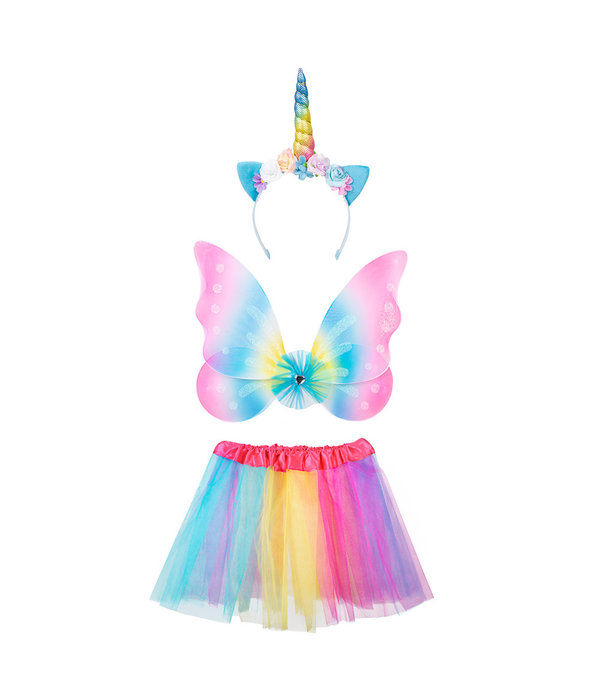 Eenhoorn Verkleedset Rainbow Meisje