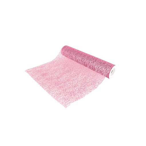 Rol Tafelloper Glitter Oud Roze (5m)