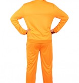 Trainingspak heren neon oranje
