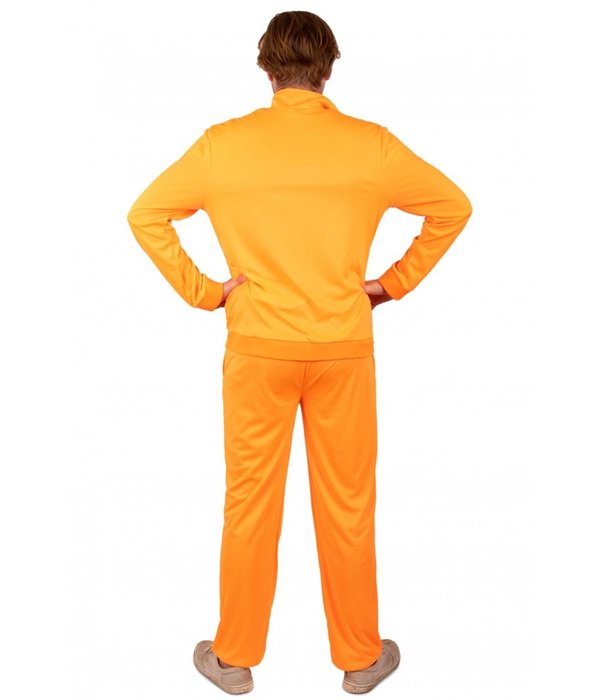 Trainingspak heren neon oranje