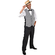 Gilet Streep Zwart/Wit