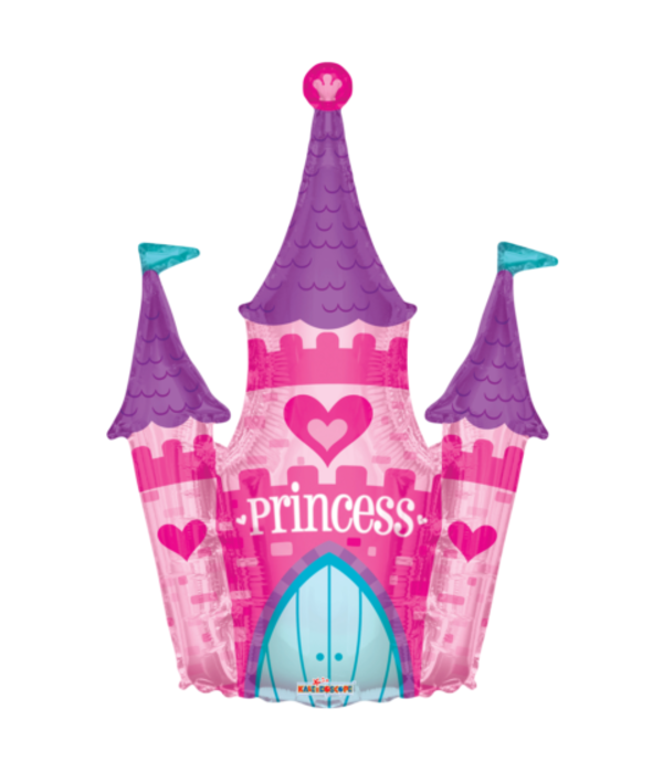 Folieballon Prinsessenkasteel (91cm)