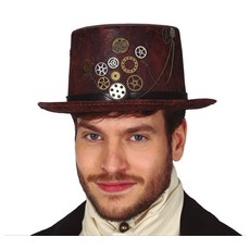 Steampunk Hoed Leerlook