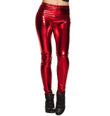 Legging metallic rood
