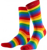 Sokken gestreept regenboog