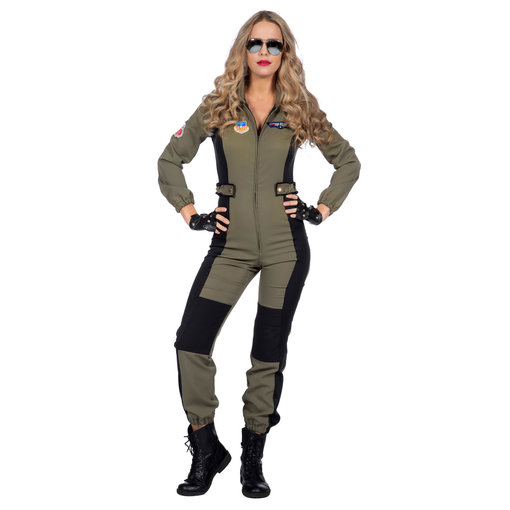 Gevechtspiloot Kostuum Anna Vrouw