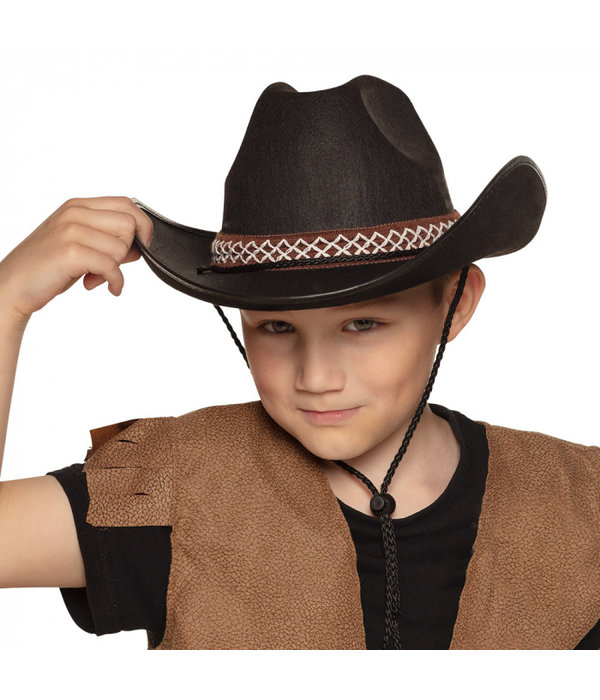 Zwarte Cowboyhoed Cooper Kind