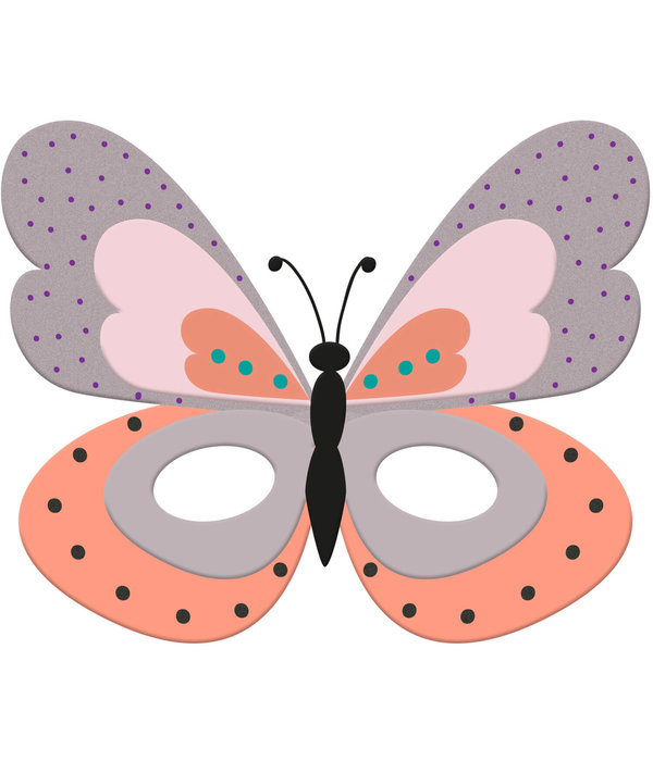 Vilten Oogmasker Vlinder