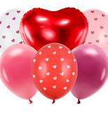 Liefdes Ballonnen Set Valentijn mix (6st)