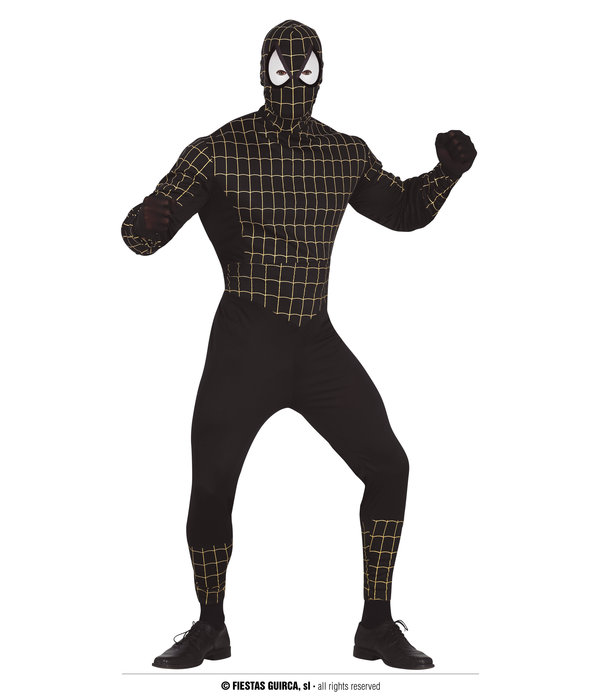 Zwarte Spiderman pak Volwassenen