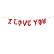 Folieballon Slinger 'I Love You'