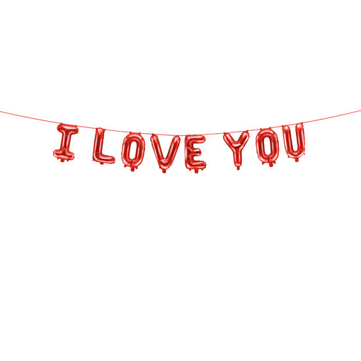 Folieballon Slinger 'I Love You'