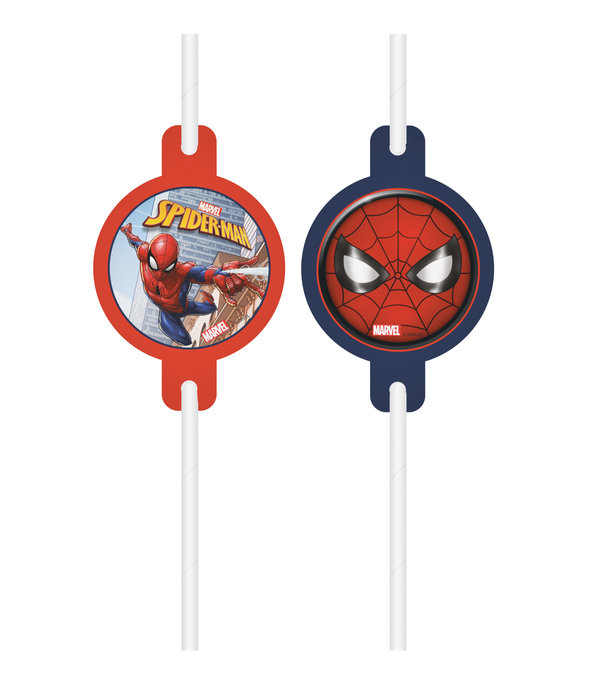 Spiderman Crimefighter Rietjes (4st)
