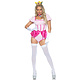Sexy Pink Princess Kostuum Peach
