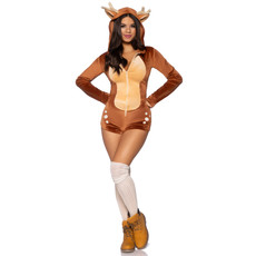 Sexy Velvet Fawn Romper Hinde