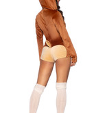 Sexy Velvet Fawn Romper Hinde