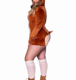 Sexy Velvet Fawn Romper Hinde Plussize