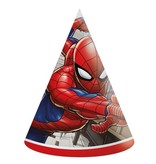 Feesthoedjes Spiderman Crime Fighter (6st)