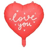 Folieballon 'Love You' Hart (45cm)