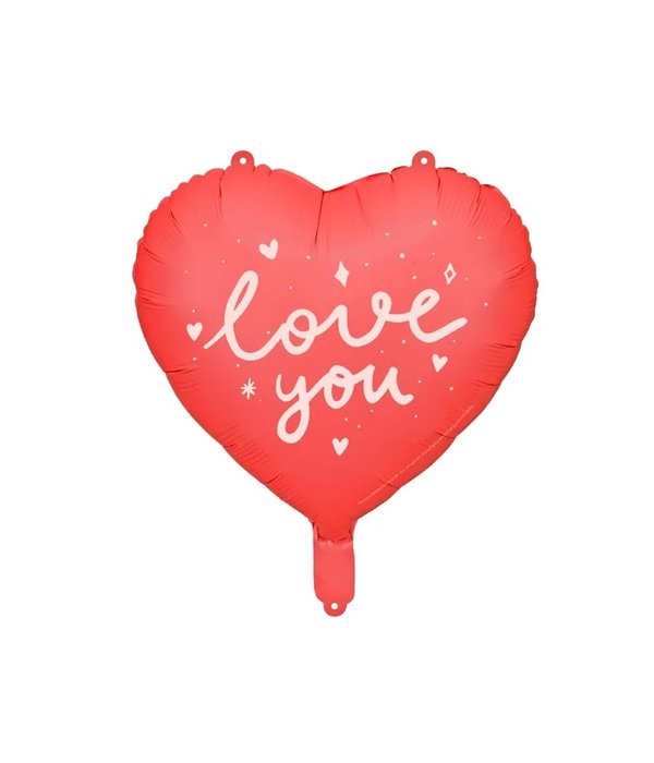 Folieballon 'Love You' Hart (45cm)