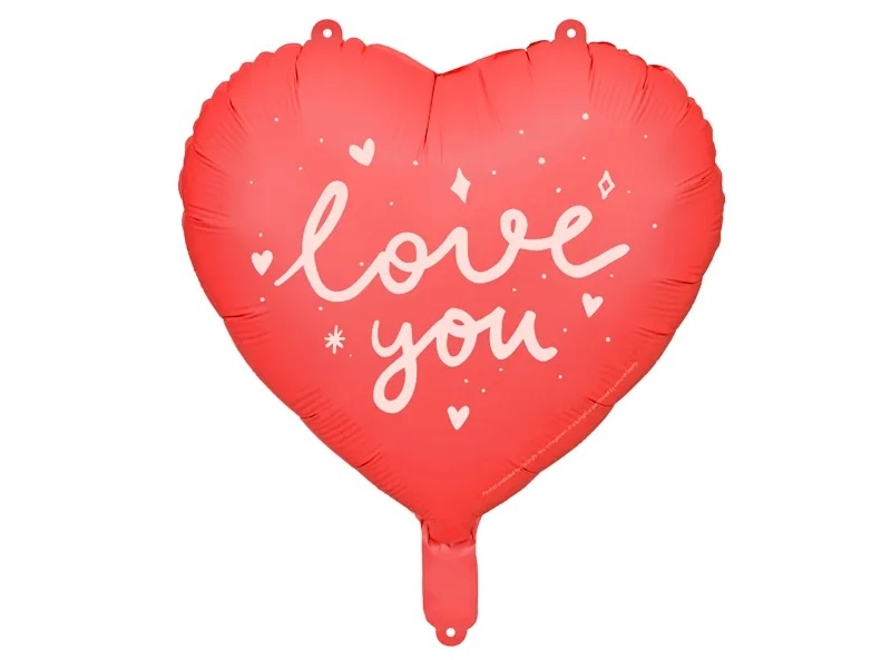 Folieballon &apos;Love You&apos; Hart (45cm)