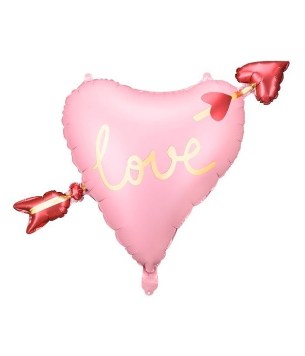 Folieballon Hart Met Pijl