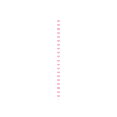 Hangslinger Hartjes Roze (3m)