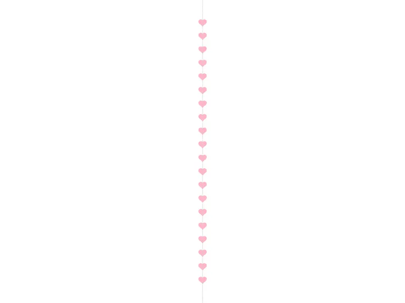 Hangslinger Hartjes Roze (3m)