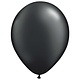 Zwarte metallic ballonnen 30cm 10 stuks