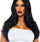 Long Wavy Pruik Winny Black