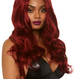 Long Wavy Pruik Winny Burgundy