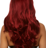 Long Wavy Pruik Winny Burgundy