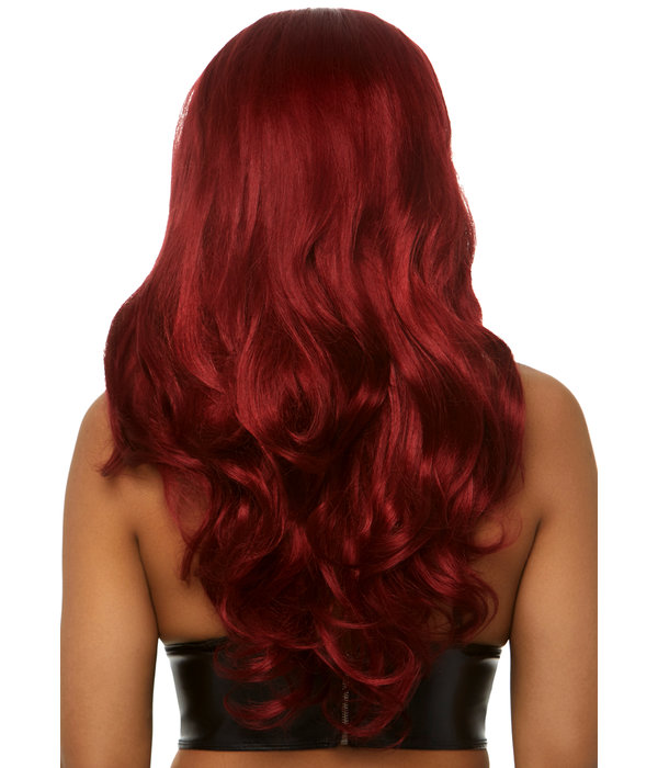 Long Wavy Pruik Winny Burgundy