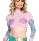 Zeemeermin Mesh Crop Top