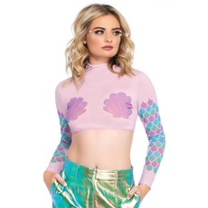 Zeemeermin Mesh Crop Top